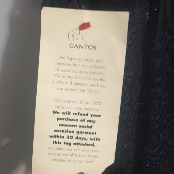 Gantos Navy Blue Gown - Picture 5 of 6